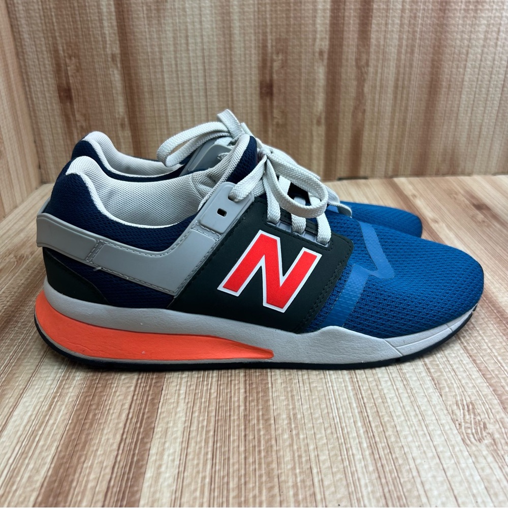 New Balance 247 V2 shoes Mens Size 7 Blue Athletic Running Sneakers KL247NFG - Picture 1 of 9